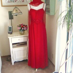 Amber Nicole Collection Red Formal Dress